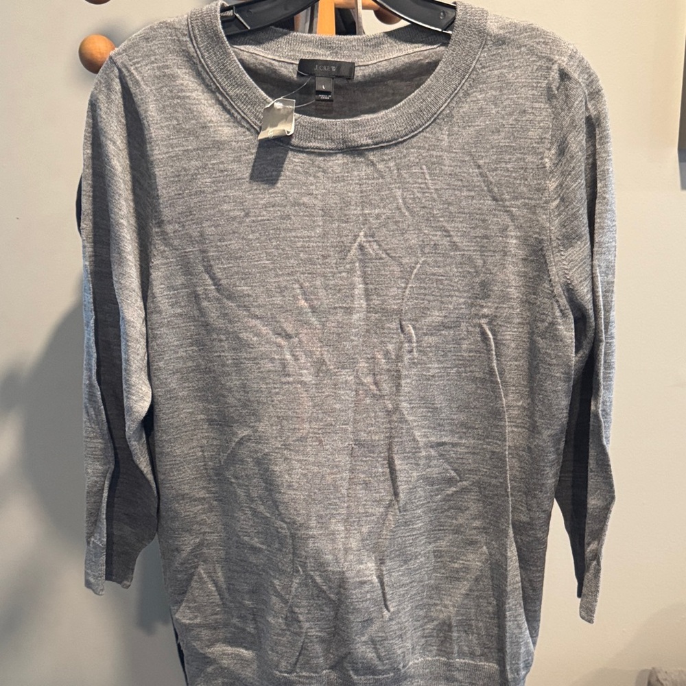 J. Crew Gray Long Sleeve top